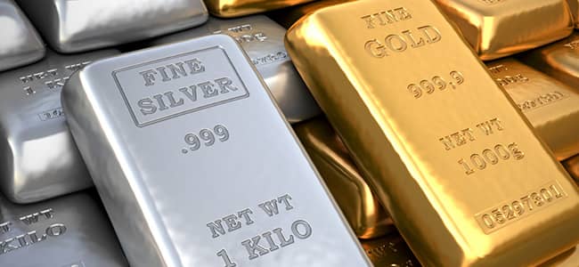 Bars of silver and gold for Self-Directed IRA Eligible Precious Metals Requirements